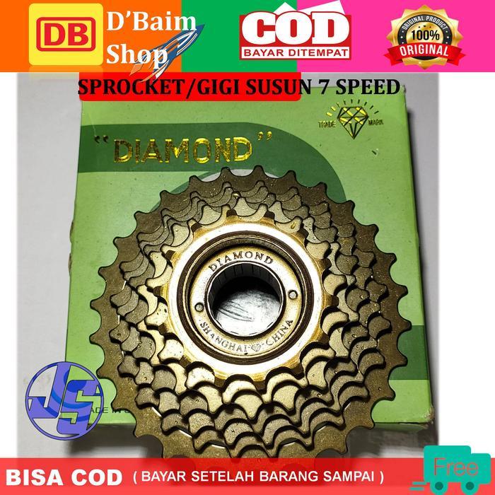 Gear Sepeda 7 speed drat ulir Sprocket Freewheel 7 Speed sepeda Gunung Lipat Minion CTB murah suara