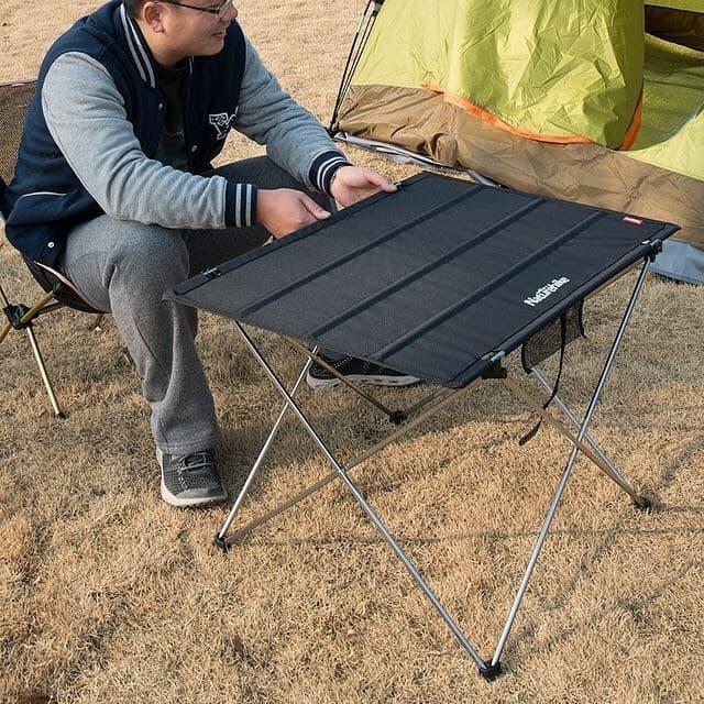 Meja camping naturehike NH20JJ020 meja lipat ringan outdoor
