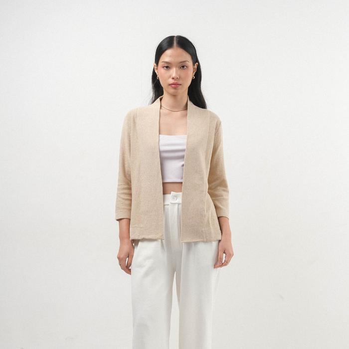 [NEW PRODUCT] NOIR SUR BLANC TYRA CARDIGAN LIGHT BROWN