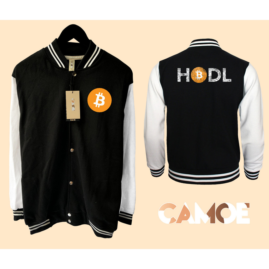 Jaket Baseball Varsity Bitcoin HODL
