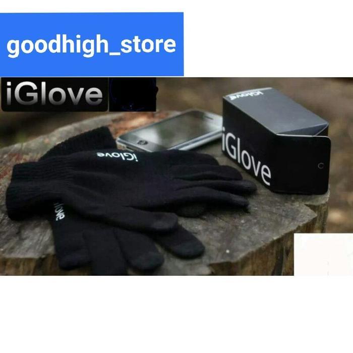 Original Sarung Tangan Iglove Full Black Plus Pack Dus *