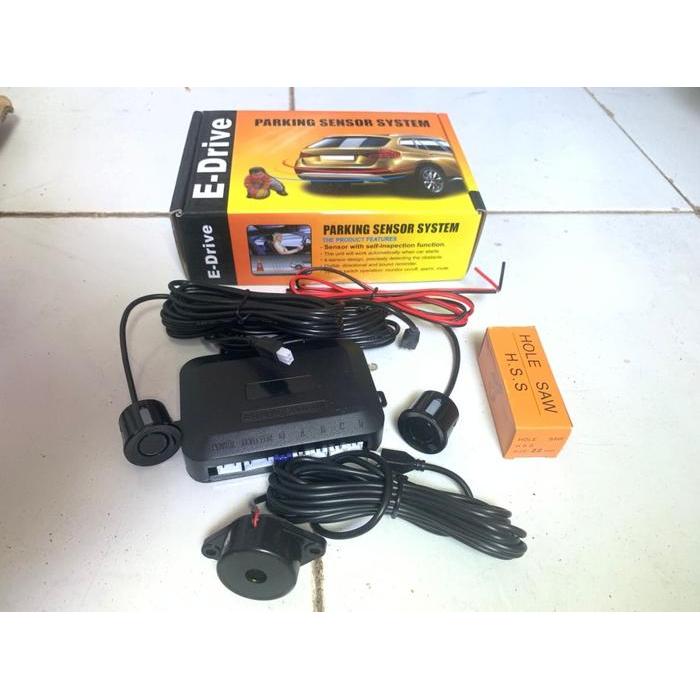 Sensor Parkir Mobil 2 Titik + Layar / Sensor Mundur Mobil 2 Titik