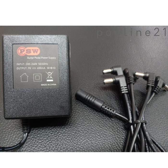 Adaptor efek Multi / Power Supply Guitar Pedal Multi PSW MOEN