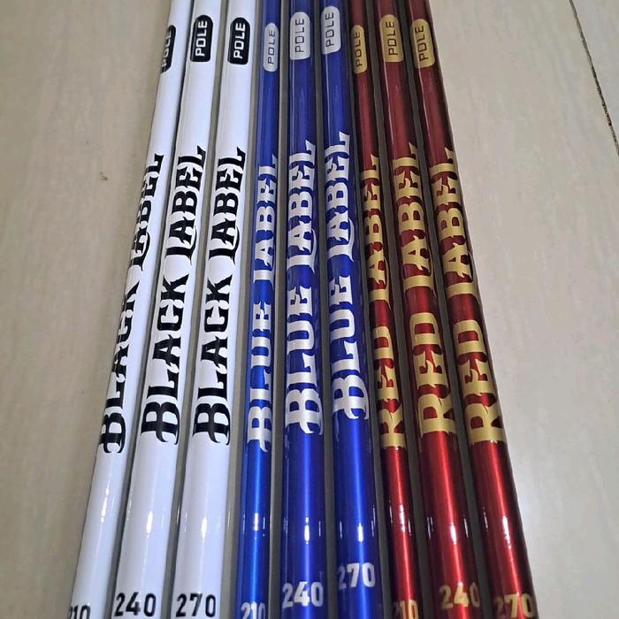 TEGEK AMBER LABEL 210,240,270 SPEAK  KUAT,RINGAN, CARBON KUALITAS TINGGI - Warna 240cm red label