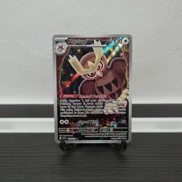 Pokemon TCG Indonesia Noctowl SV7s 189/166 AR