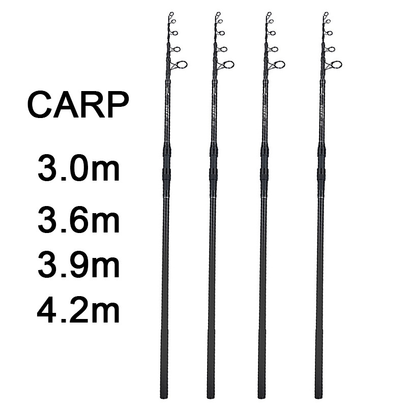 3.0M-4.2M Carp Telescopic Fishing Rod,30-200g Lure Rod,40T Carbon Surf Spinning Rod,Saltwater