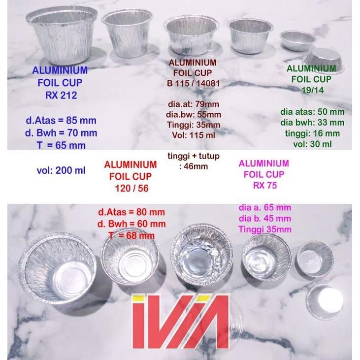 480/35 BADAN + TUTUP MIKA CUP ALUMUNIUM ALU TRAY FOIL ALUMINIUM PERSEGI
