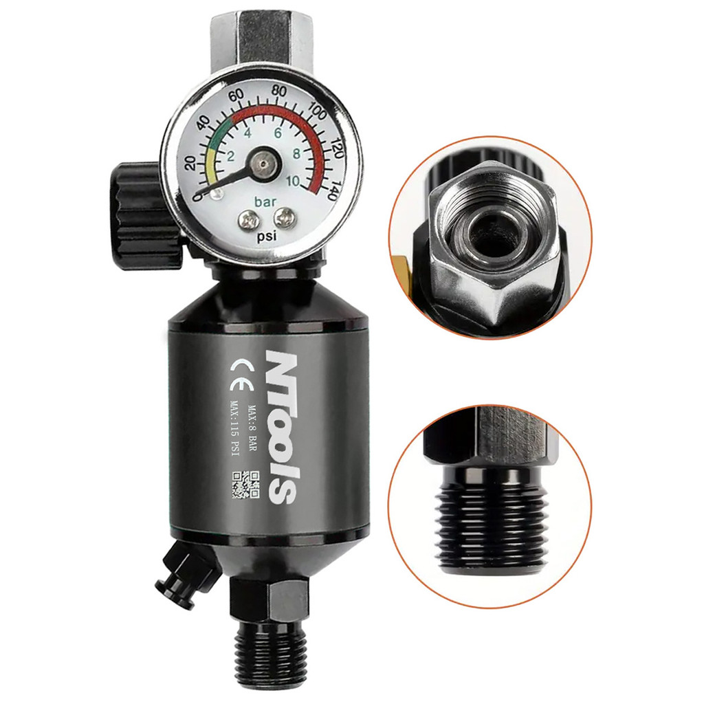 Spray gun, air conditioner, oil-water separator filter, 1/4 "threaded spray gun pneumatic tool,