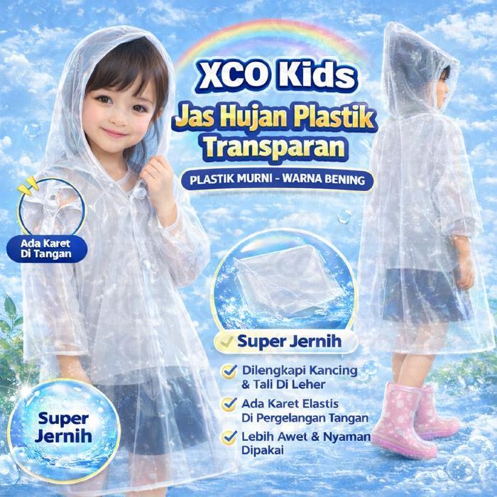 "New" Jas Hujan Plastik - Jas Hujan Ponco Plastik - Jas Hujan Plastik XCO - Jas Hujan Plastik