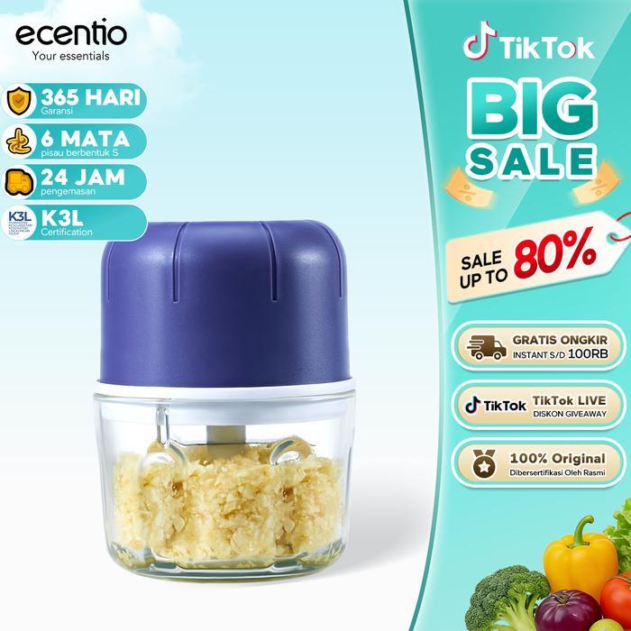 ecentio chopper mini blender chopper coper daging dan bumbu blender bumbu dapur blender portable