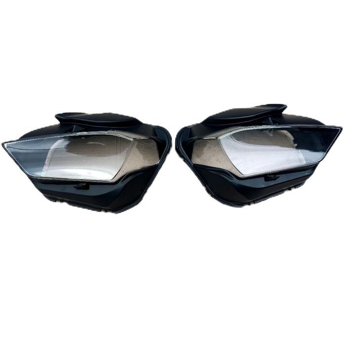 Mika Lampu Depan Yamaha R25 Kiri & Kanan Cover Lampu R25 Mika R25 1 Set untuk Motor Sport kaca lampu