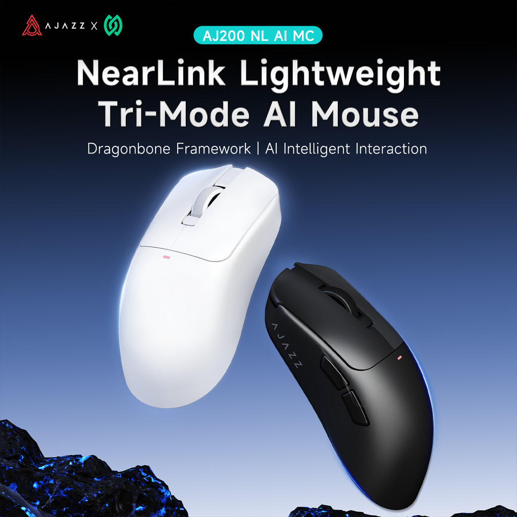 AJAZZ AJ200 NL AI MC Wireless Gaming Mouse AI Smart Mouse DIY Voice Macro Operation Assistant