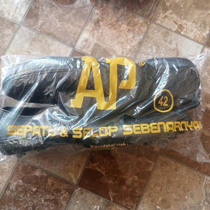 AP Boot Pendek Sepatu Kerja Asli AP Sepatu Karet Sepatu ke Sawah Sepatu Pertukangan Sepatu cucuk