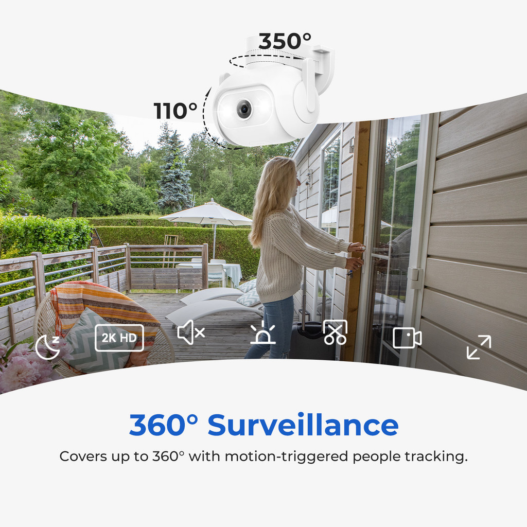 IMILAB EC5 Floodlight Camera 3MP 2K Outdoor Security Surveillance Color Night Vision Human Tracking
