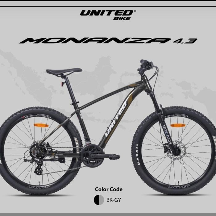 SEPEDA MTB 27,5 INCH UNITED MONANZA 4.00 FRAME ALLOY - bicycle storeku
