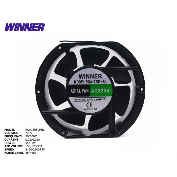 TERLARIS AXIAL FAN KIPAS COOLING PANEL OVAL 17 CM WINNER