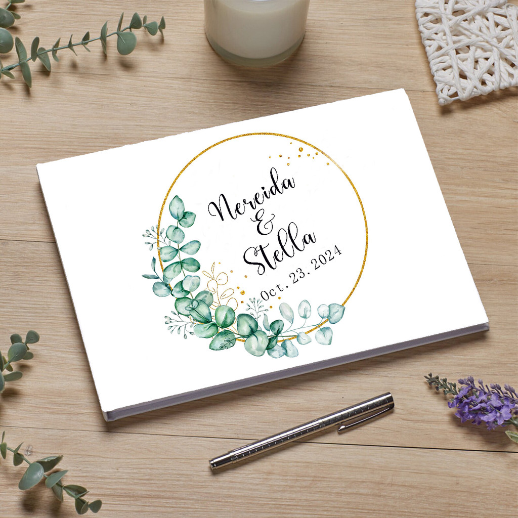 Personalized Wedding Guest Book Wedding Sign Book Custom Wedding Guestbook Flowers Photo Album Keeps