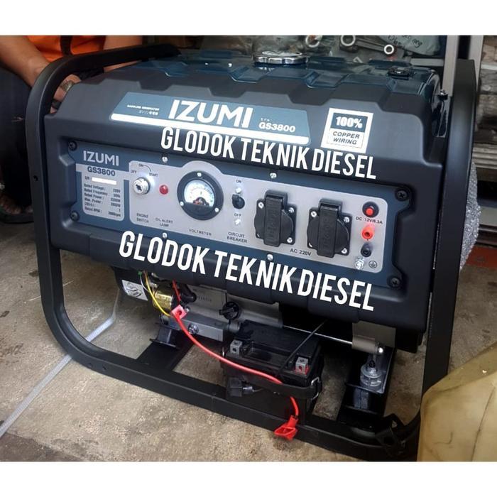 CUCI GUDANG IZUMI GENSET BENSIN 2500 WATT ( GENERATOR LISTRIK ) GS-3800