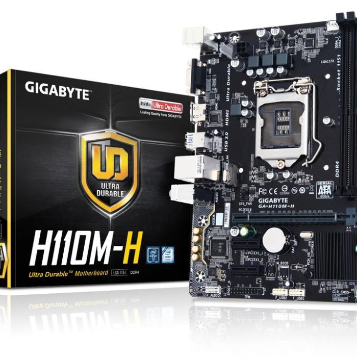 MOTHERBOARD GIGABYTE H110M H LGA 1151 RESMI