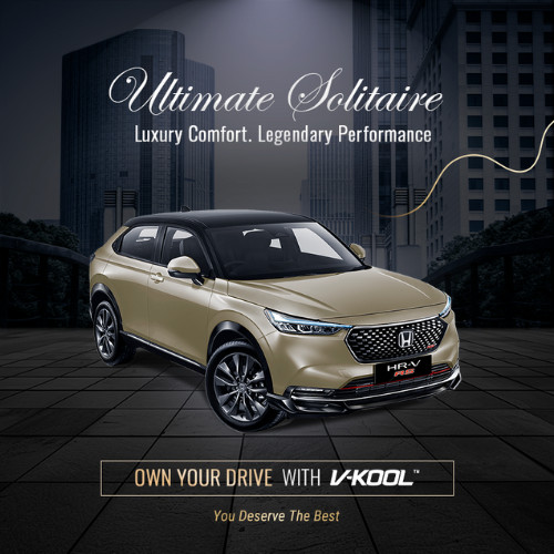 Kaca Film V-KOOL Ultimate Solitaire HONDA HRV 2022 Sunroof VK30