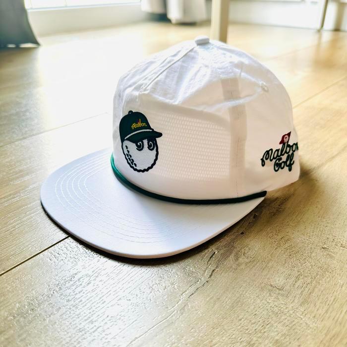 Malbon Golf The Masters Pimento Nylon Rope Golf Hat Cap Topi Golf Original