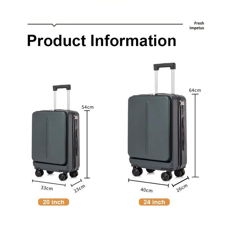 Terbaru Luggage Suitcase Luxury Koper Travel Double Tsa Anti Maling 20 Inch Free Mini Koper