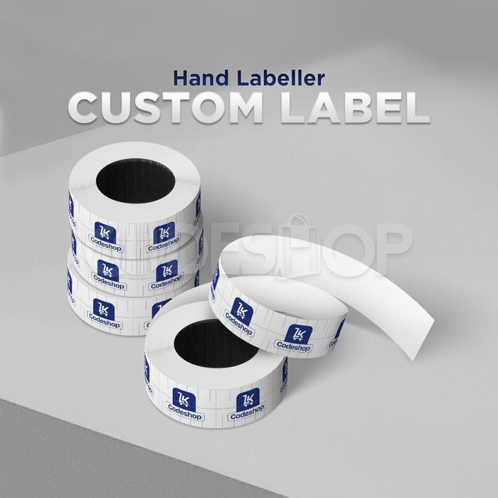 Sticker Label Handlabel Custom Satu Warna Sato PB-230 Hand Label 500 Roll