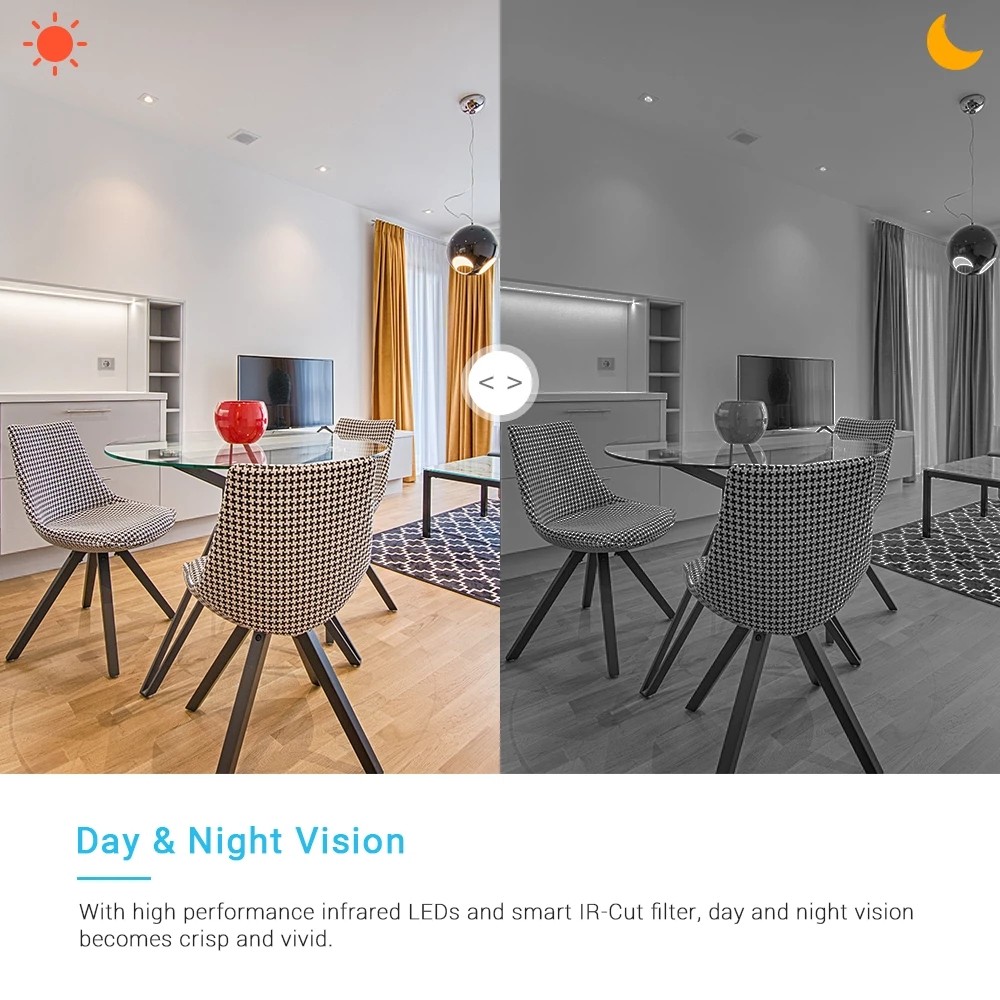 IP Camera V380 Pro HD Cloud Smart Surveillance Home Wireless Intelligent Auto Tracking Of Human
