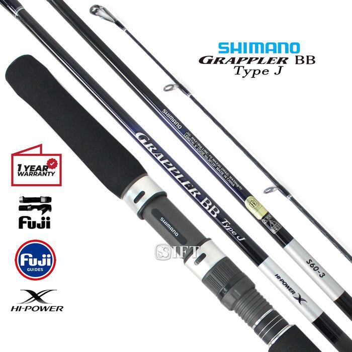 Ready Joran Shimano GRAPPLER BB TYPE J [2021] Jigging PE 2,5 3 4 5 6 Fuji X Power Resmi