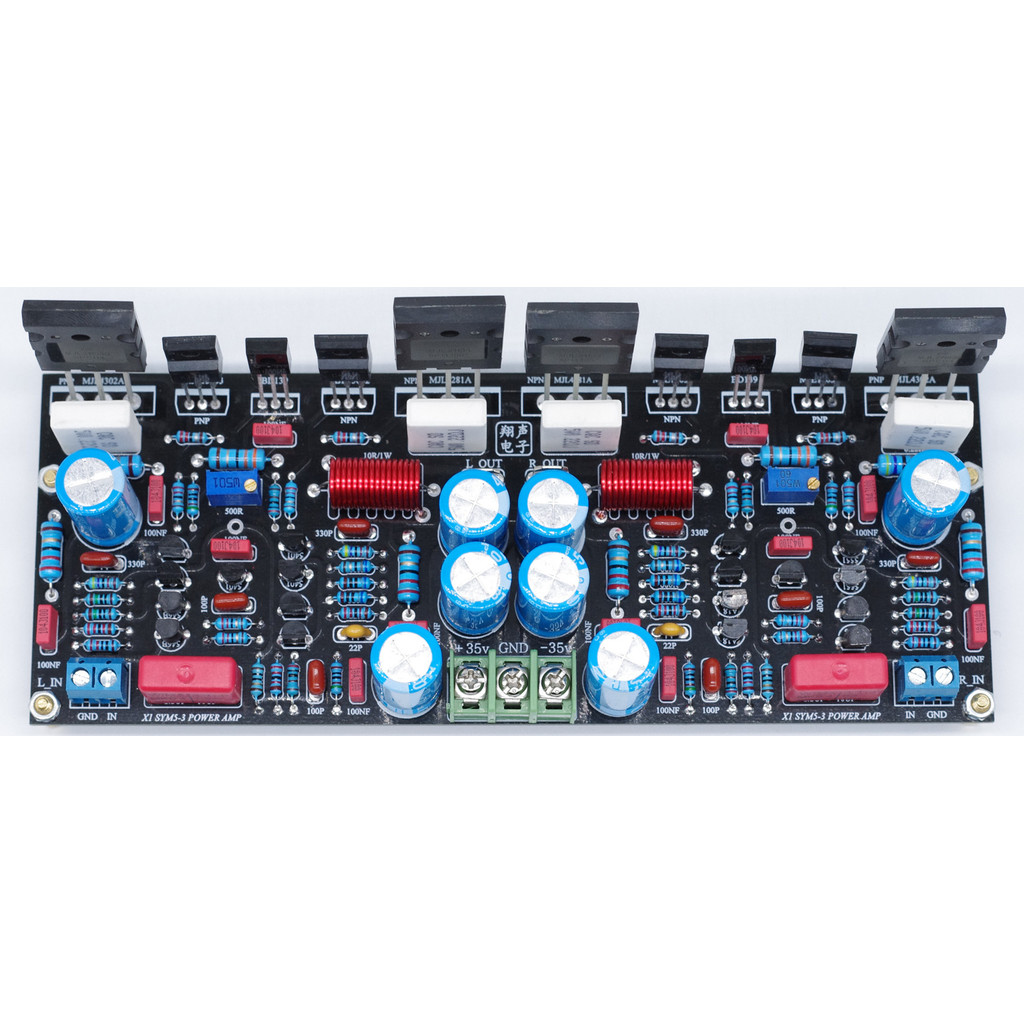 2*100W STEREO AUDIO AMPLIFIER BOARD SYMASYM5-3 DISCRETE COMPONENT POWER AMPLIFIER CLASS AB