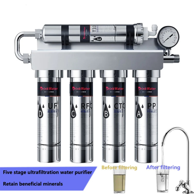 Water Purifier Household Kitchen Ultrafiltration Direct Drink Tap Water Purifier Water Filter System