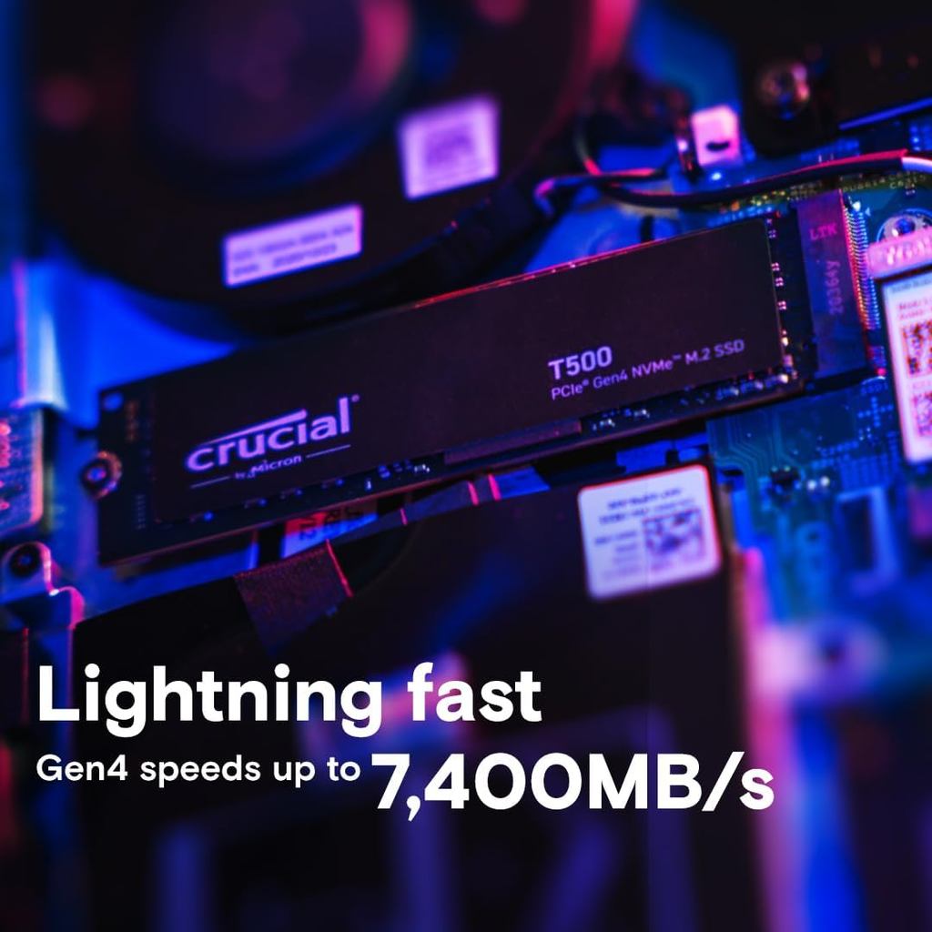 Crucial SSD P3Plus P310 T500 NVMe M.2 2280 SSD PCIe Gen4 3D NAND Gaming Disk Original Internal Solid