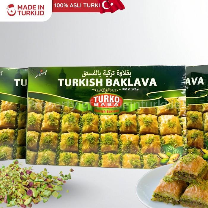 Lariss Maniss Turko Baba Turkish Baklava With Pistachio 400Gr Turko Baba Baklava Isi Pistachio Asli