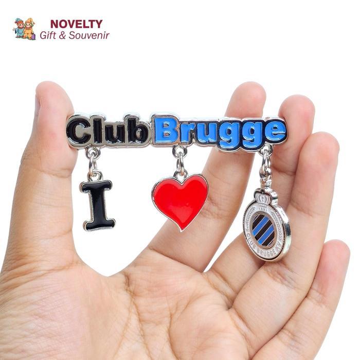 Souvenir Magnet Kulkas Renteng Club Brugge Oleh Oleh Belgia Belgium Terpercaya