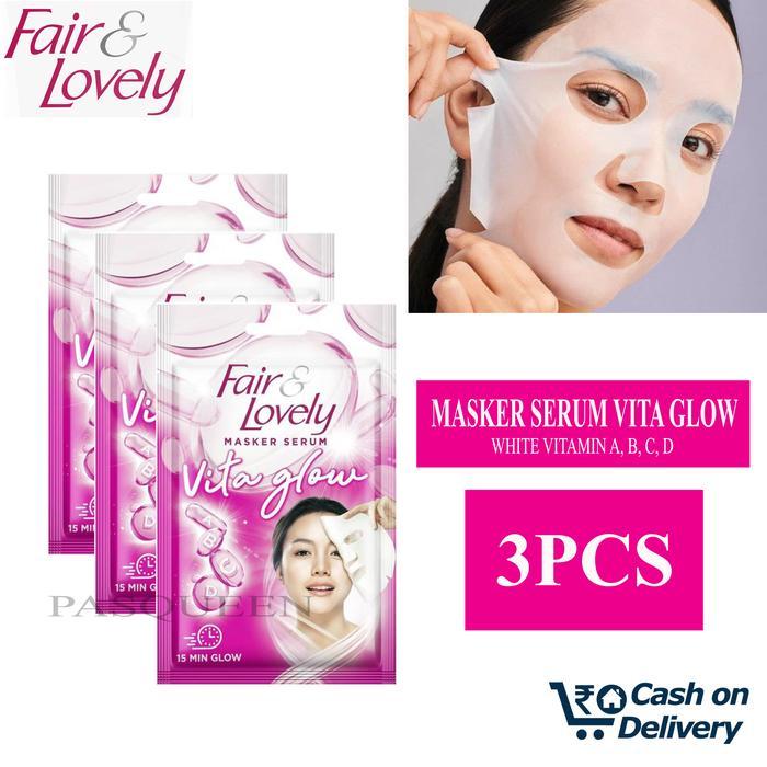 (3 Pcs) Fair & Lovely Masker Serum Wajah - Mencerahkan Kulit Wajah