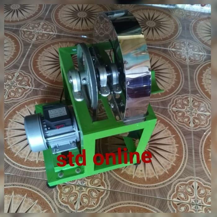 Mesin potong singkong listrik keripik ubi pakai dinamu listrik
