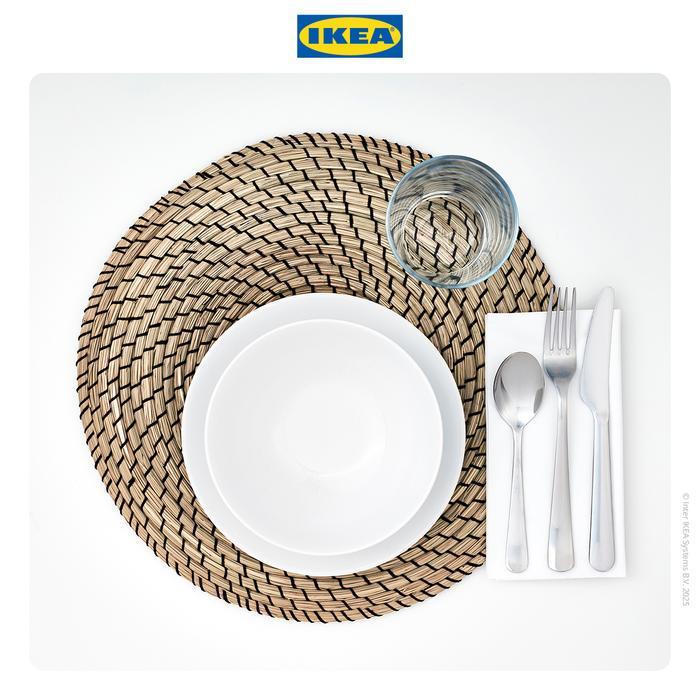 IKEA LATTAD Alas Piring untuk Meja Makan 37 cm Hitam