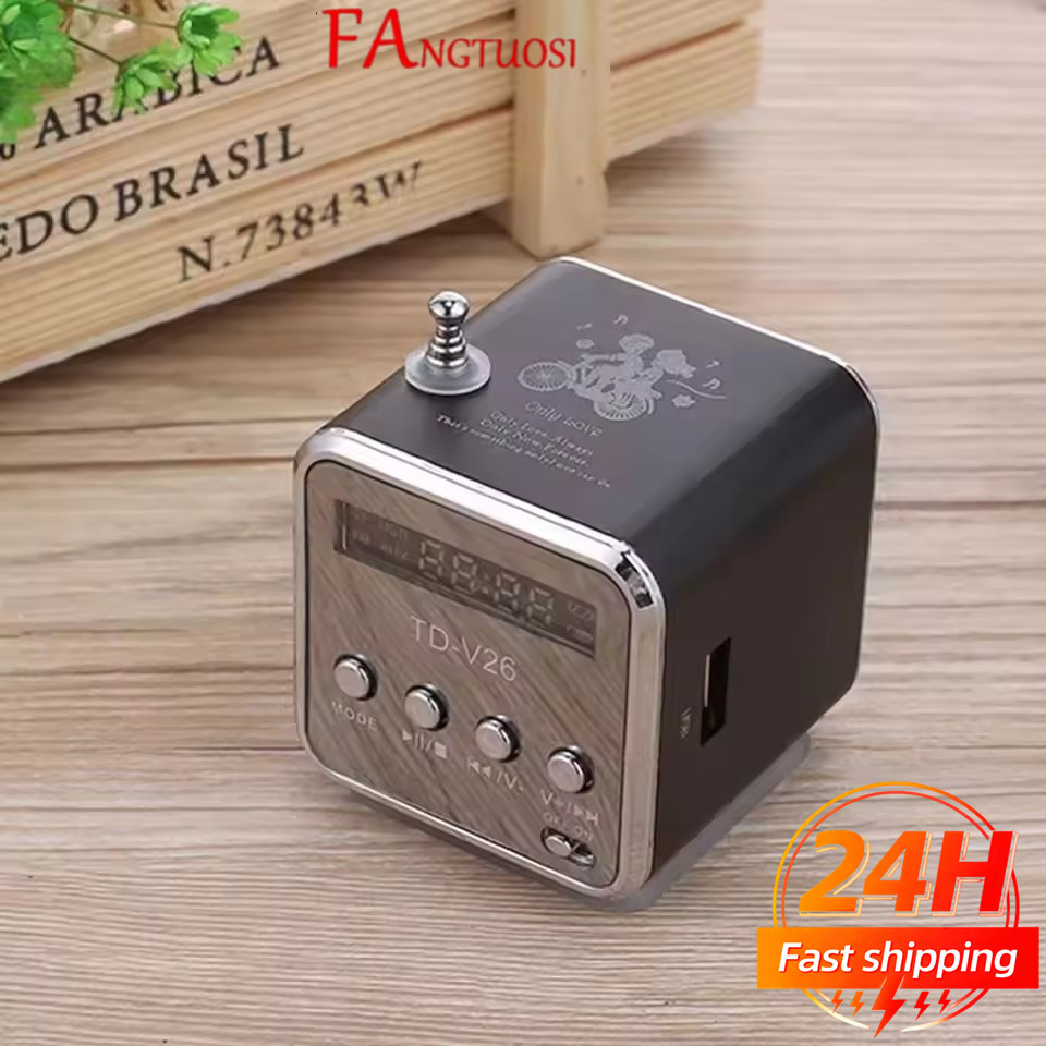 Rechargeable Portable radio FM portable mini radio Mini High Bluetooth Portable Voice Suitable for