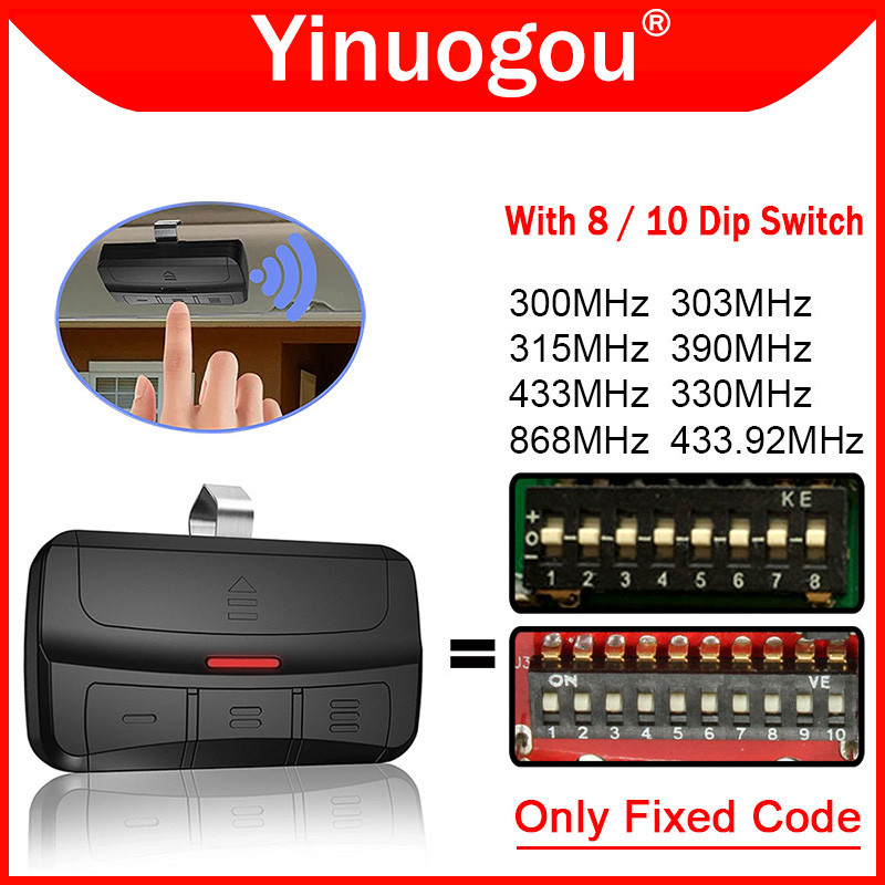 Multi Frequency 280MHz-868MHz Remote Control Comaptible With 300MHz 303MHz 315MHz 330MHz 433MHz