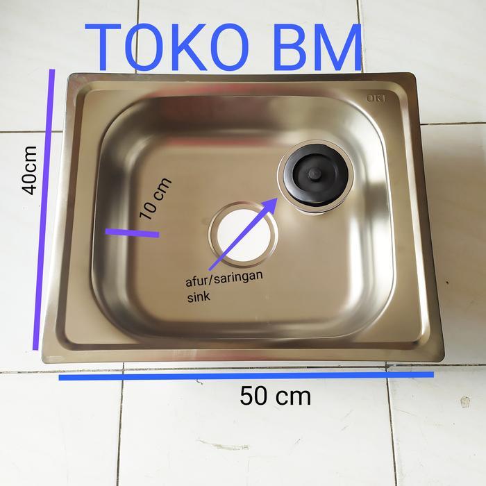 New bak cuci piring kotak 5040/sink kotak murah meriah harga promo Untuk Dapur