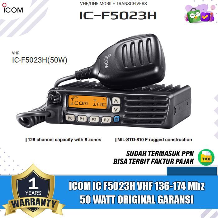Icom IC F5023H Singleband VHF 50Watt Radio Rig Icom Ic F5023H 50W Original Garansi