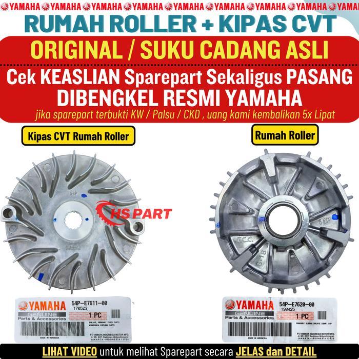 Diskon - Paket Rumah Roller Kipas Cvt Mio J Gt Soul Gt Xride Fino Fi 115 Original Yamaha Genuine