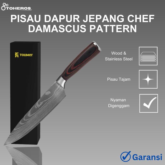 Pisau Dapur Jepang Super Tajam Chef Knife Pasti Ori