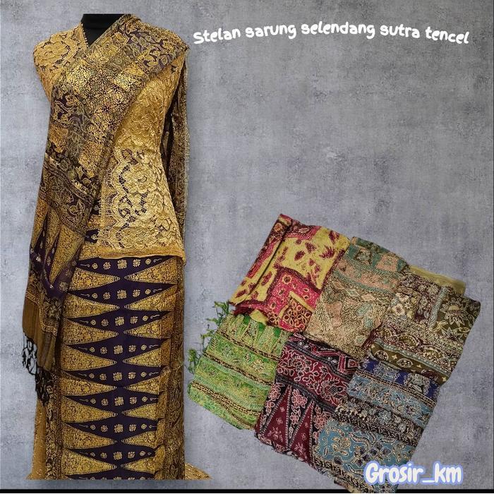 stelan sarung selendang sutra batik pekalongan