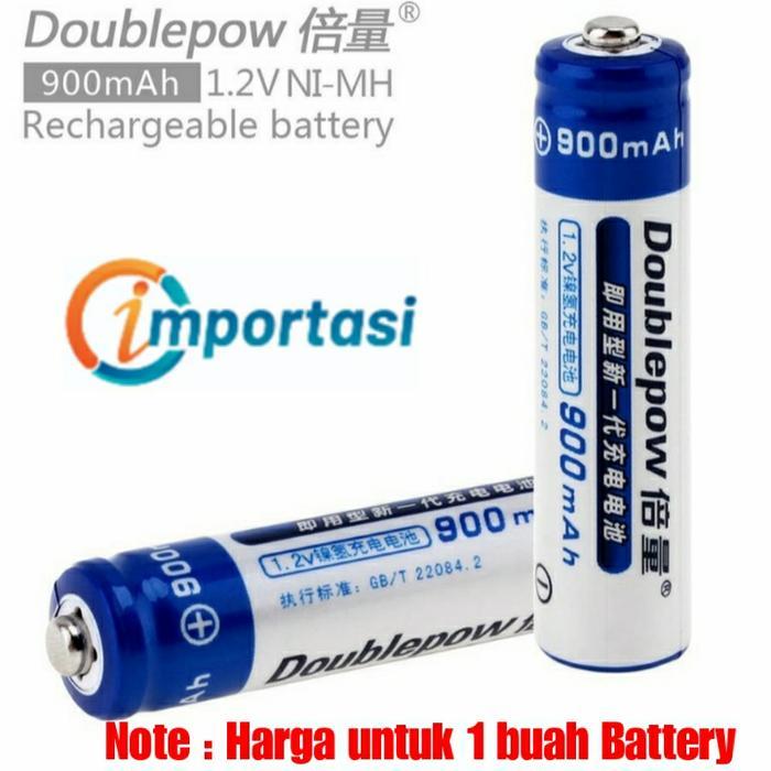 "New" DOUBLEPOW Battery Rechargeable AA 1200MAH AAA 900MAH Batere Baterai