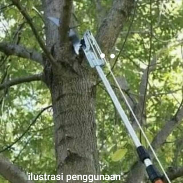 Galah Potong Dahan Ranting Pohon Gergaji Galah 5M Set Tongkat