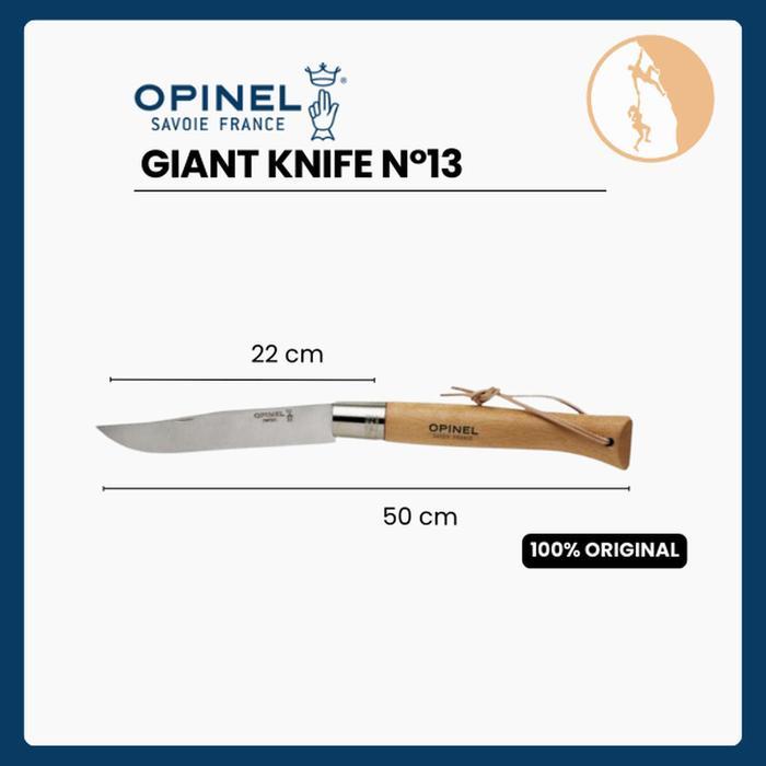 ORIGINAL Opinel Giant Knife N13 Stainless Steel - Limited Collection READY STOCK