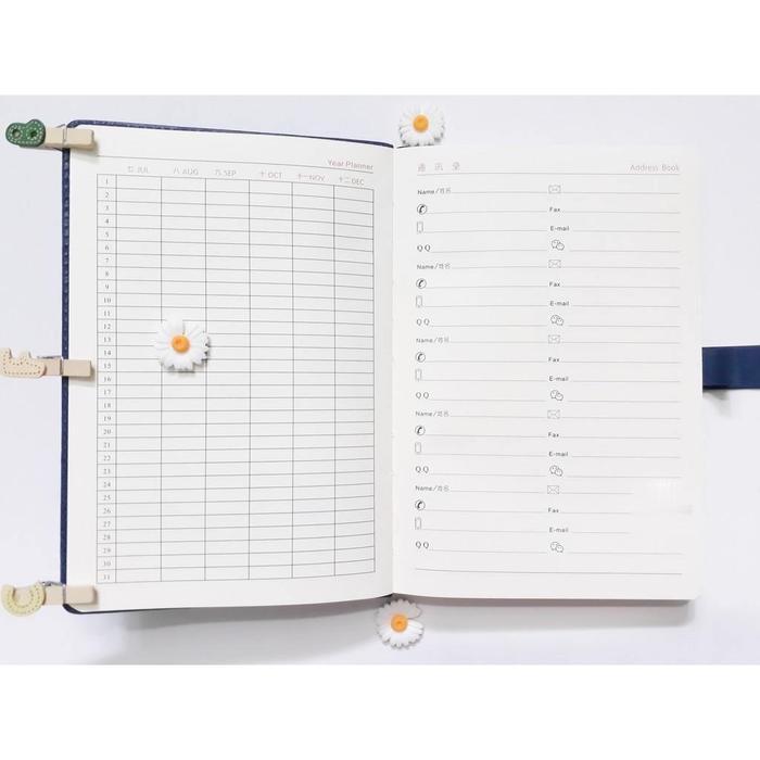 BUKU AGENDA KERJA A5 BOOK NOTE NOTEBOOK RAPAT CATATAN PU LEATHER