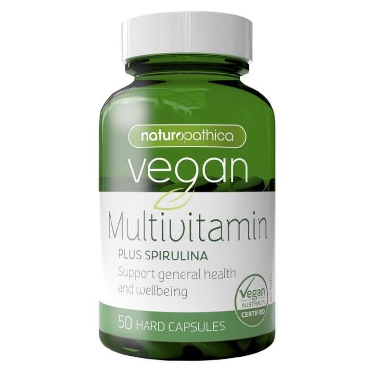 Suplemen Multivitamin Vegan dengan Spirulina 50 Kapsul