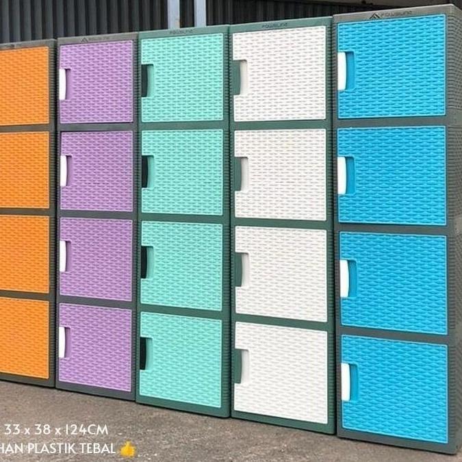 Lemari Plastik Swing Serbaguna Fawsline 4 Susun Tbk